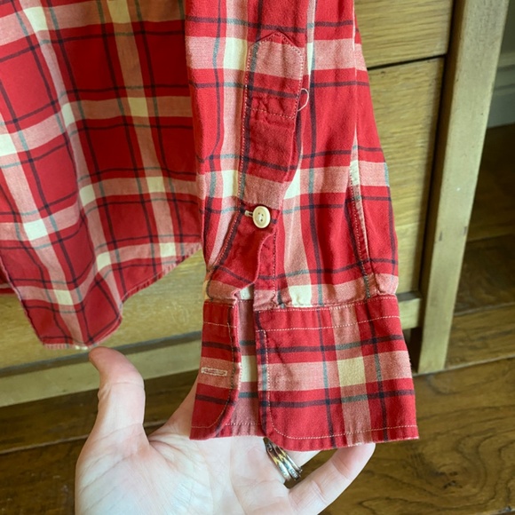 RALPH LAUREN Button Down Ref Plaid Slim fit Casual Shirt Women's Size 6 - Picture 5 of 7